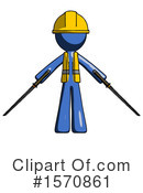 Blue Design Mascot Clipart #1570861 by Leo Blanchette