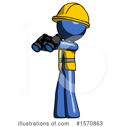 Royalty-Free (RF) Blue Design Mascot Clipart Illustration by Leo Blanchette - Stock Sample #1570863