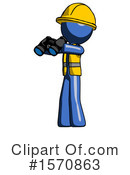 Blue Design Mascot Clipart #1570863 by Leo Blanchette