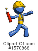 Blue Design Mascot Clipart #1570868 by Leo Blanchette