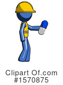 Blue Design Mascot Clipart #1570875 by Leo Blanchette