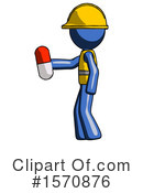 Blue Design Mascot Clipart #1570876 by Leo Blanchette