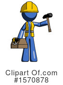Blue Design Mascot Clipart #1570878 by Leo Blanchette