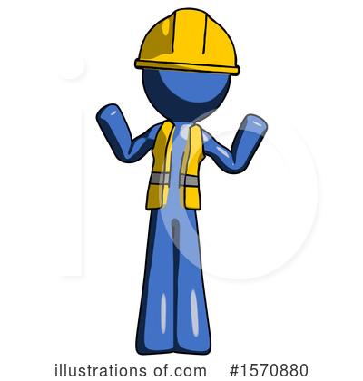 Royalty-Free (RF) Blue Design Mascot Clipart Illustration by Leo Blanchette - Stock Sample #1570880