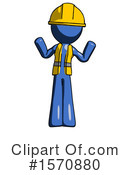 Blue Design Mascot Clipart #1570880 by Leo Blanchette