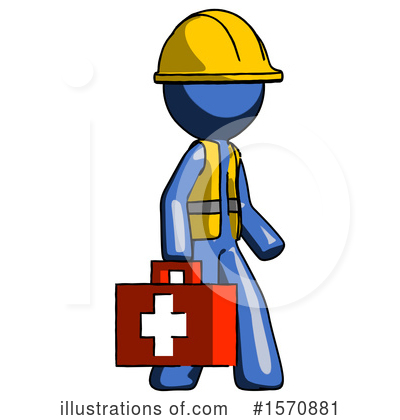 Royalty-Free (RF) Blue Design Mascot Clipart Illustration by Leo Blanchette - Stock Sample #1570881