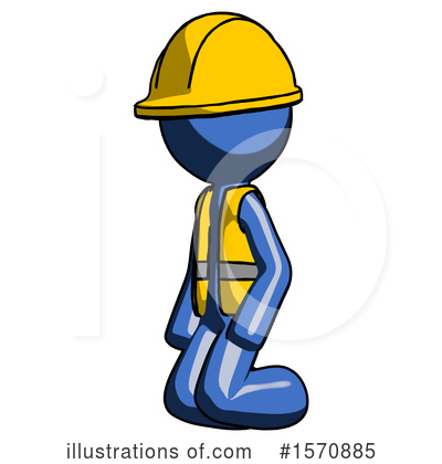 Royalty-Free (RF) Blue Design Mascot Clipart Illustration by Leo Blanchette - Stock Sample #1570885
