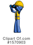 Blue Design Mascot Clipart #1570903 by Leo Blanchette