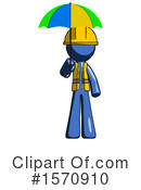 Blue Design Mascot Clipart #1570910 by Leo Blanchette