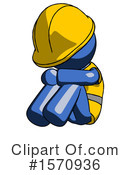 Blue Design Mascot Clipart #1570936 by Leo Blanchette