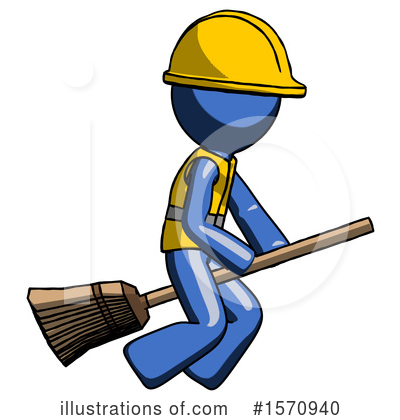 Royalty-Free (RF) Blue Design Mascot Clipart Illustration by Leo Blanchette - Stock Sample #1570940