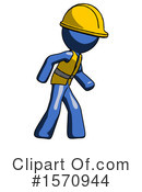 Blue Design Mascot Clipart #1570944 by Leo Blanchette
