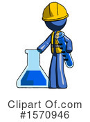 Blue Design Mascot Clipart #1570946 by Leo Blanchette