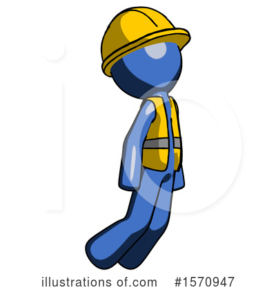 Royalty-Free (RF) Blue Design Mascot Clipart Illustration by Leo Blanchette - Stock Sample #1570947
