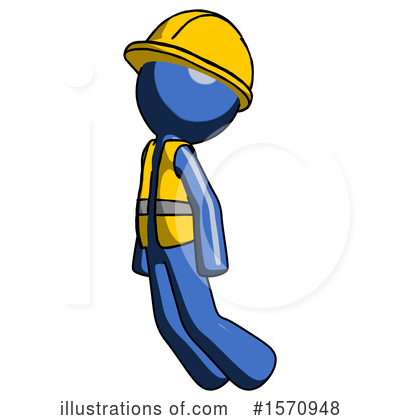 Royalty-Free (RF) Blue Design Mascot Clipart Illustration by Leo Blanchette - Stock Sample #1570948