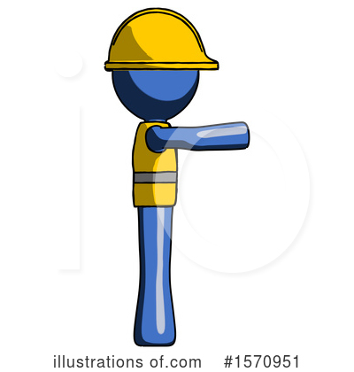Royalty-Free (RF) Blue Design Mascot Clipart Illustration by Leo Blanchette - Stock Sample #1570951