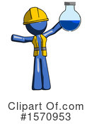 Blue Design Mascot Clipart #1570953 by Leo Blanchette