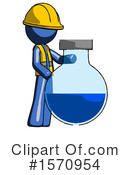 Blue Design Mascot Clipart #1570954 by Leo Blanchette