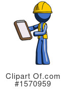 Blue Design Mascot Clipart #1570959 by Leo Blanchette