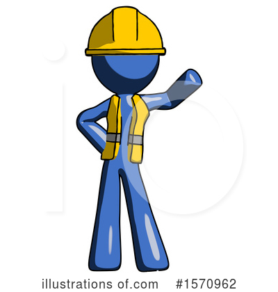 Royalty-Free (RF) Blue Design Mascot Clipart Illustration by Leo Blanchette - Stock Sample #1570962