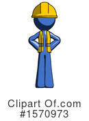 Blue Design Mascot Clipart #1570973 by Leo Blanchette