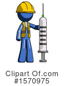 Blue Design Mascot Clipart #1570975 by Leo Blanchette