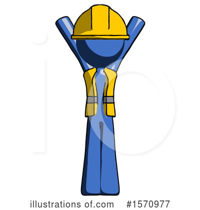 Royalty-Free (RF) Blue Design Mascot Clipart Illustration by Leo Blanchette - Stock Sample #1570977