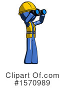 Blue Design Mascot Clipart #1570989 by Leo Blanchette