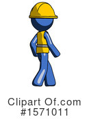 Blue Design Mascot Clipart #1571011 by Leo Blanchette