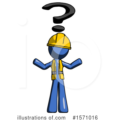 Royalty-Free (RF) Blue Design Mascot Clipart Illustration by Leo Blanchette - Stock Sample #1571016