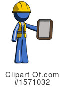Blue Design Mascot Clipart #1571032 by Leo Blanchette