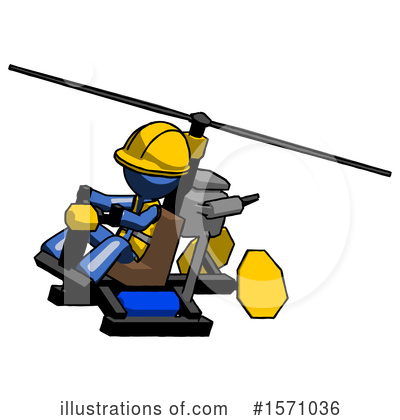 Royalty-Free (RF) Blue Design Mascot Clipart Illustration by Leo Blanchette - Stock Sample #1571036