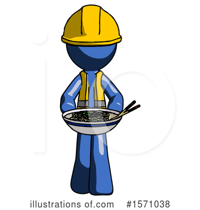 Royalty-Free (RF) Blue Design Mascot Clipart Illustration by Leo Blanchette - Stock Sample #1571038