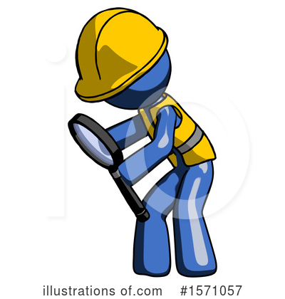 Royalty-Free (RF) Blue Design Mascot Clipart Illustration by Leo Blanchette - Stock Sample #1571057
