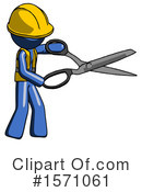 Blue Design Mascot Clipart #1571061 by Leo Blanchette