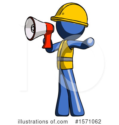 Royalty-Free (RF) Blue Design Mascot Clipart Illustration by Leo Blanchette - Stock Sample #1571062