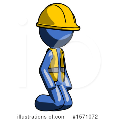 Royalty-Free (RF) Blue Design Mascot Clipart Illustration by Leo Blanchette - Stock Sample #1571072