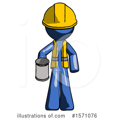 Royalty-Free (RF) Blue Design Mascot Clipart Illustration by Leo Blanchette - Stock Sample #1571076