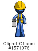 Blue Design Mascot Clipart #1571076 by Leo Blanchette