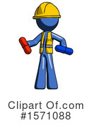 Blue Design Mascot Clipart #1571088 by Leo Blanchette