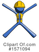 Blue Design Mascot Clipart #1571094 by Leo Blanchette