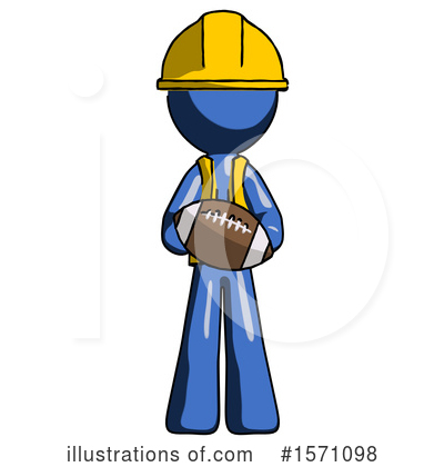 Royalty-Free (RF) Blue Design Mascot Clipart Illustration by Leo Blanchette - Stock Sample #1571098