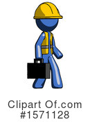 Blue Design Mascot Clipart #1571128 by Leo Blanchette