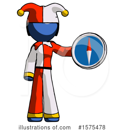 Royalty-Free (RF) Blue Design Mascot Clipart Illustration by Leo Blanchette - Stock Sample #1575478