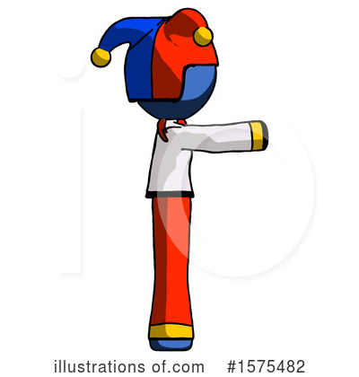 Royalty-Free (RF) Blue Design Mascot Clipart Illustration by Leo Blanchette - Stock Sample #1575482