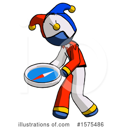 Royalty-Free (RF) Blue Design Mascot Clipart Illustration by Leo Blanchette - Stock Sample #1575486