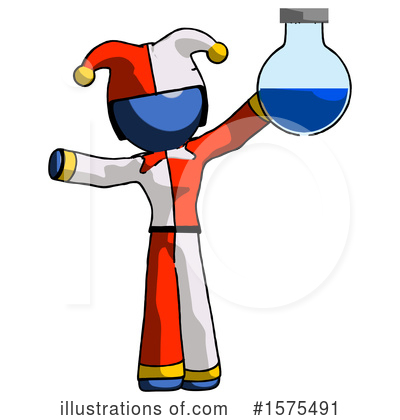 Royalty-Free (RF) Blue Design Mascot Clipart Illustration by Leo Blanchette - Stock Sample #1575491