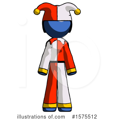Royalty-Free (RF) Blue Design Mascot Clipart Illustration by Leo Blanchette - Stock Sample #1575512