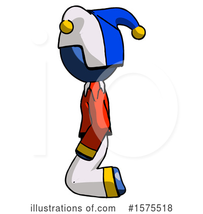 Royalty-Free (RF) Blue Design Mascot Clipart Illustration by Leo Blanchette - Stock Sample #1575518