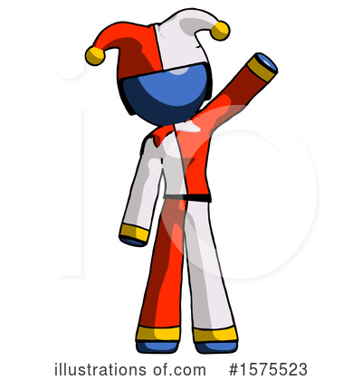 Royalty-Free (RF) Blue Design Mascot Clipart Illustration by Leo Blanchette - Stock Sample #1575523